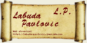 Labuda Pavlović vizit kartica